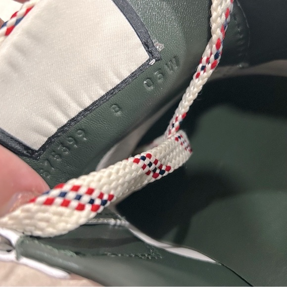 NIB Authentic Gucci Calfskin Leather Sneakers White 38 - Picture 9 of 10